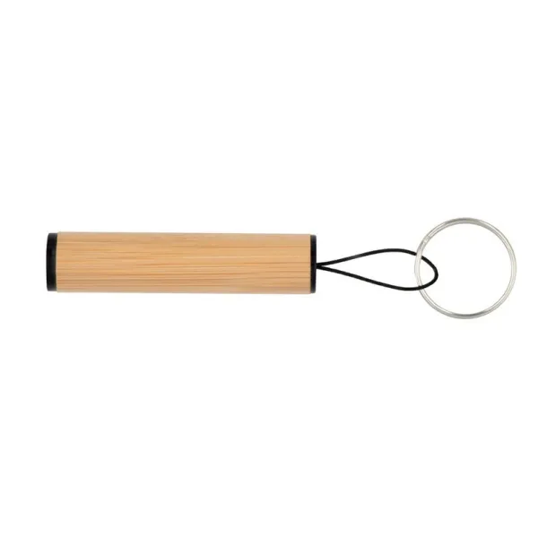  Bamboo keyring, 1 LED light wood