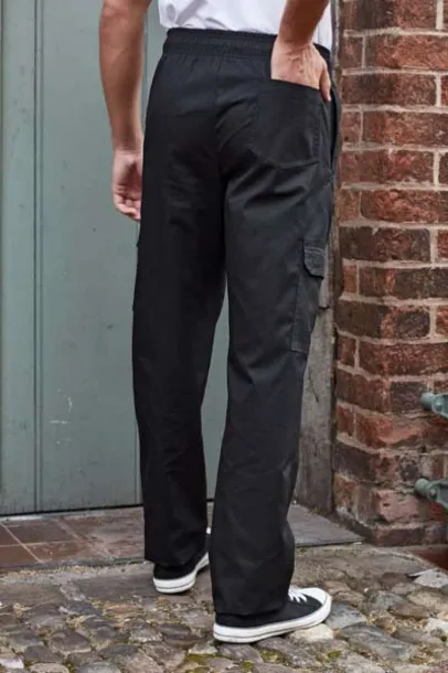  'ESSENTIAL' CHEF'S CARGO POCKET TROUSERS - Premier Black