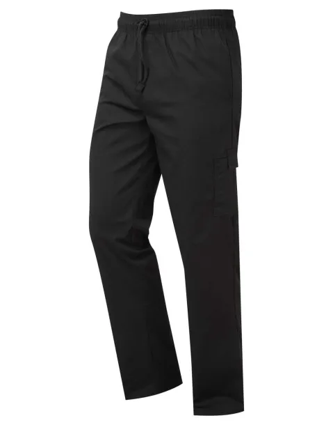  'ESSENTIAL' CHEF'S CARGO POCKET TROUSERS - Premier Black