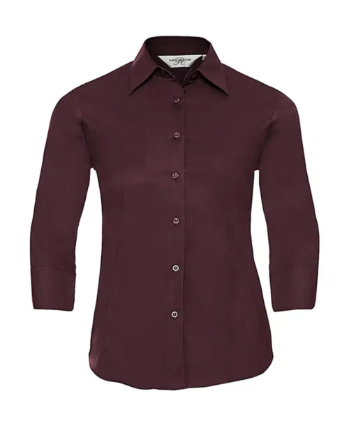  Ladies' 3/4 Sleeve Easy Care Fitted Shirt - Russell Collection Port