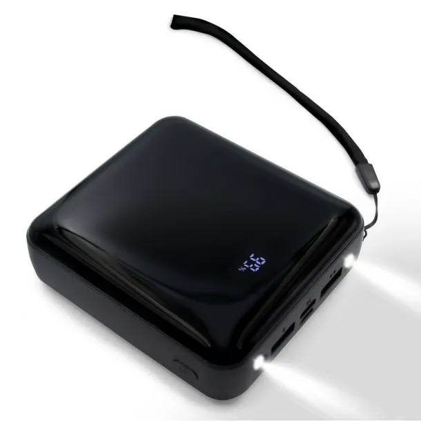  Power bank 10000 mAh, 3 charging cables included black