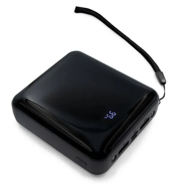  Power bank 10000 mAh, 3 charging cables included Crna