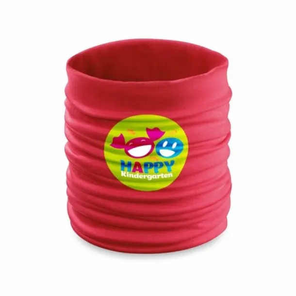  Face and neck cover, children size Crvena