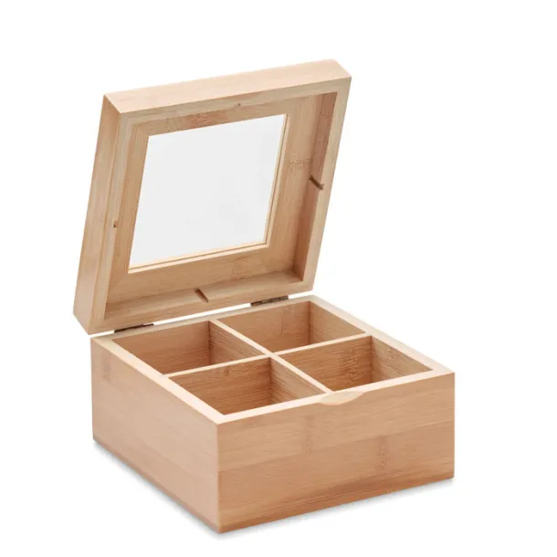 CAMPO TEA Bamboo tea box Wood