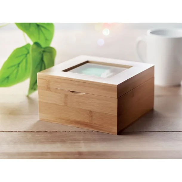 CAMPO TEA Bamboo tea box Wood