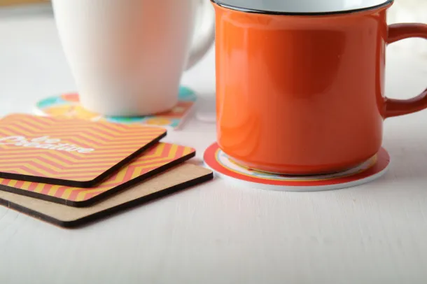 Brew personalizirani podmetač za čaše Bijela