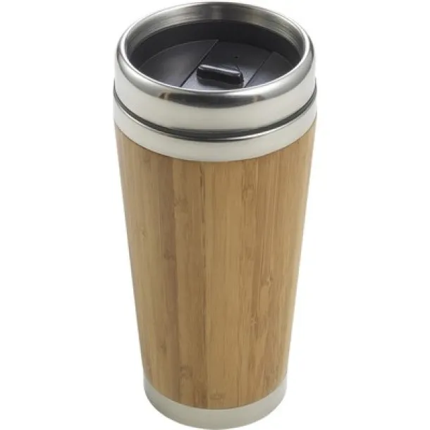  Bamboo travel mug 400 ml light brown