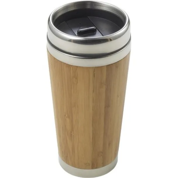  Bamboo travel mug 400 ml light brown