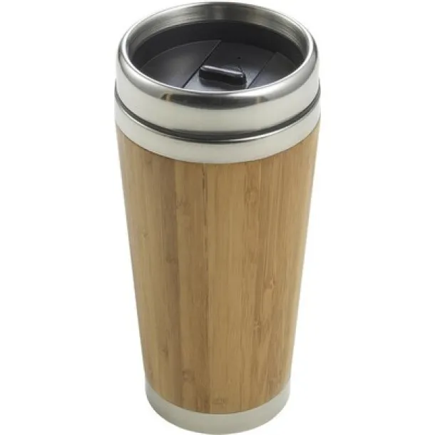  Bamboo travel mug 400 ml light brown