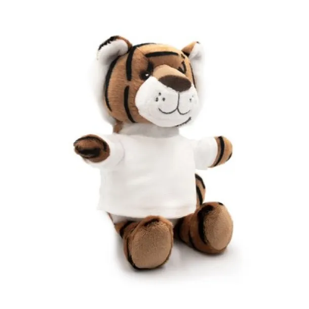 Finn RPET plush tiger brown