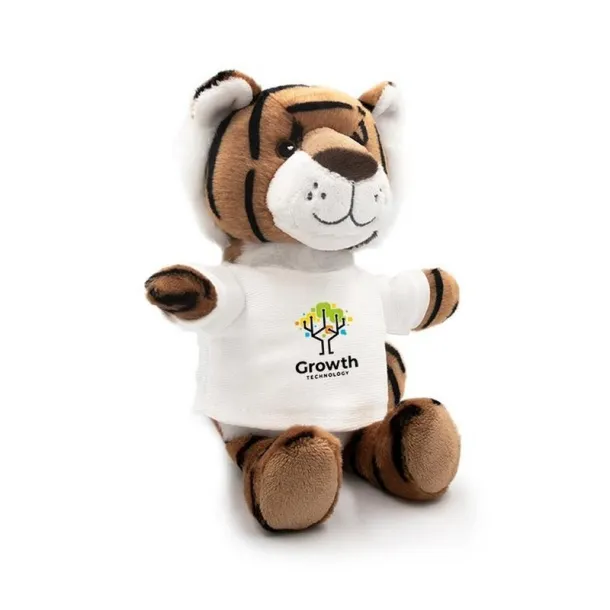 Finn RPET plush tiger brown