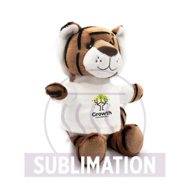 Finn RPET plush tiger brown