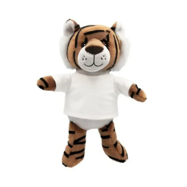 Finn RPET plush tiger brown