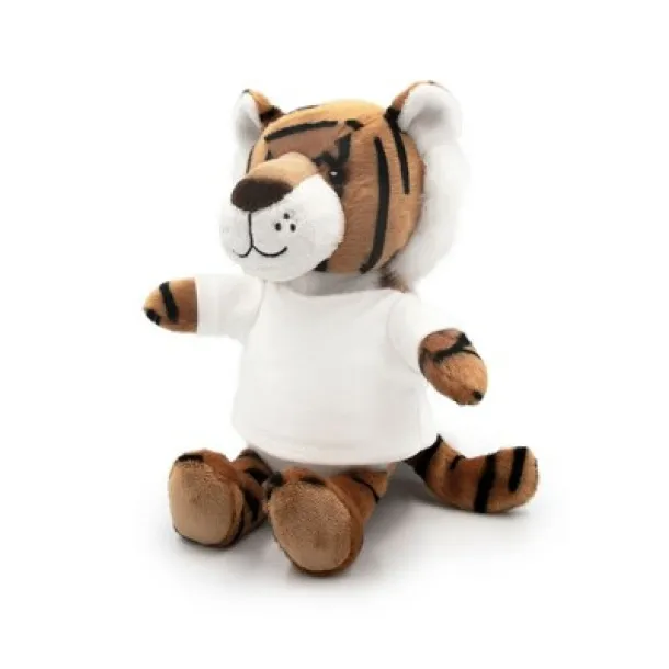 Finn RPET plush tiger brown