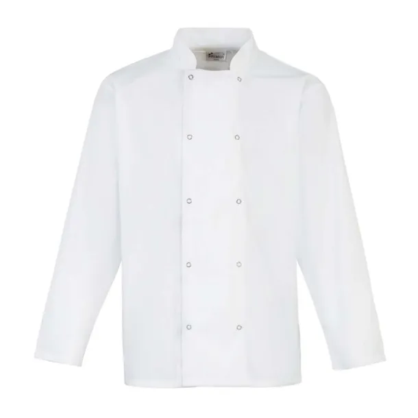  CHEF'S LONG SLEEVE STUD JACKET - Premier White