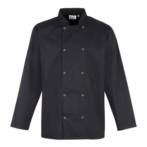  CHEF'S LONG SLEEVE STUD JACKET - Premier Black