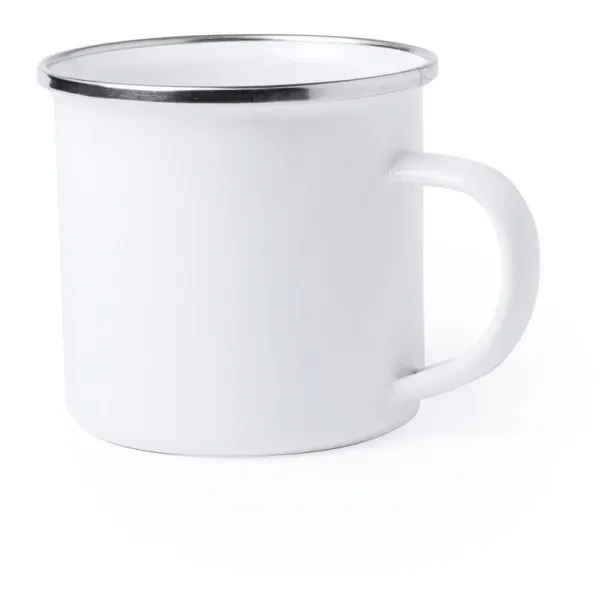  Metal mug 360 ml white