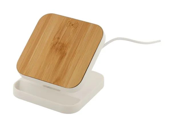 Rabso wireless charger mobile holder White Natural