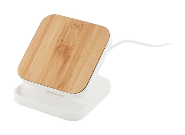 Rabso wireless charger mobile holder White Natural