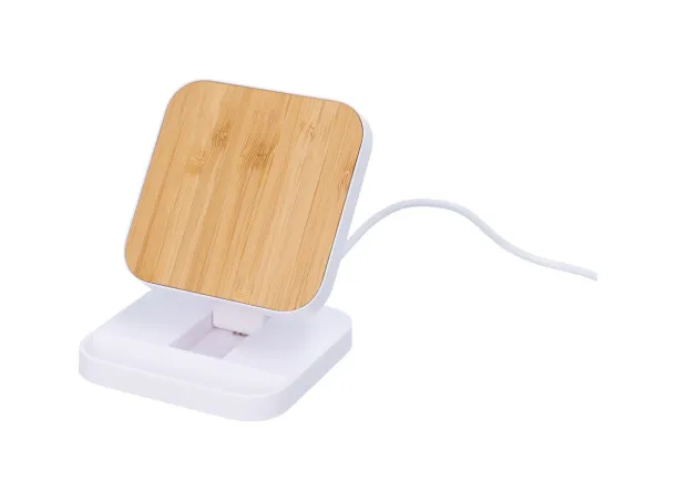 Rabso wireless charger mobile holder White Natural