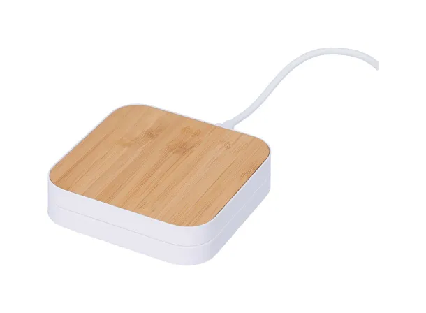 Rabso wireless charger mobile holder White Natural