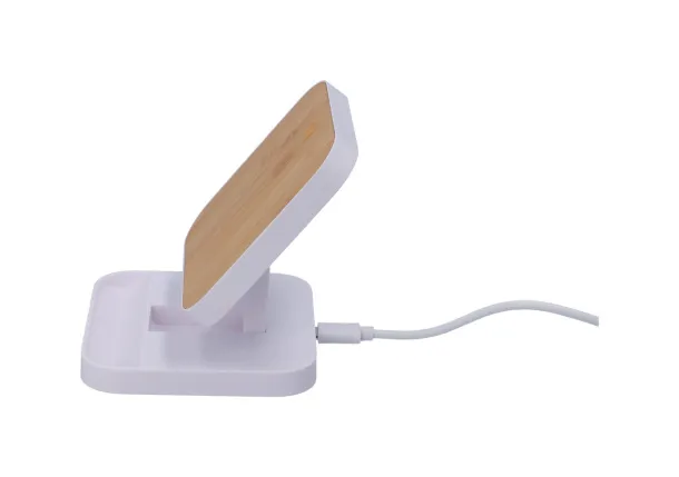 Rabso wireless charger mobile holder White Natural