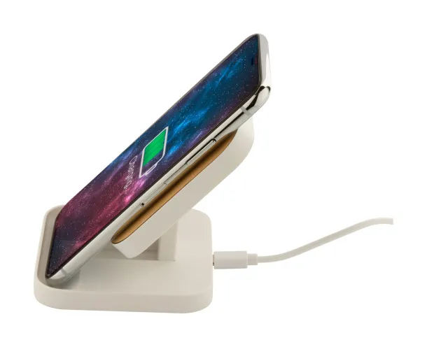 Rabso wireless charger mobile holder White Natural