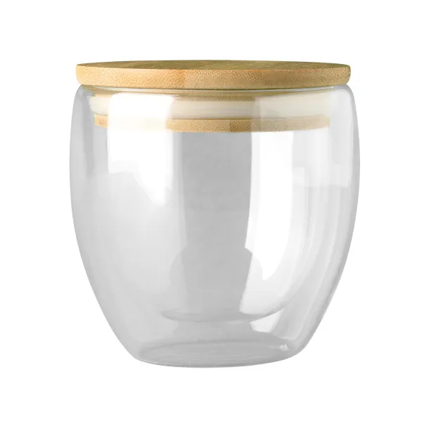 ARBELA 300 ml glass mug Brown