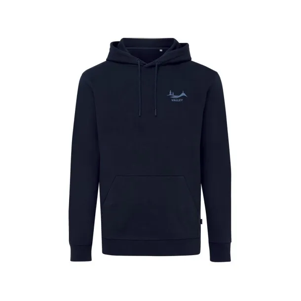  Iqoniq Jasper recycled cotton unisex hoodie - iqoniq navy