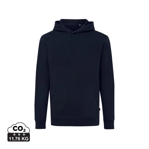  Iqoniq Jasper recycled cotton unisex hoodie - iqoniq navy
