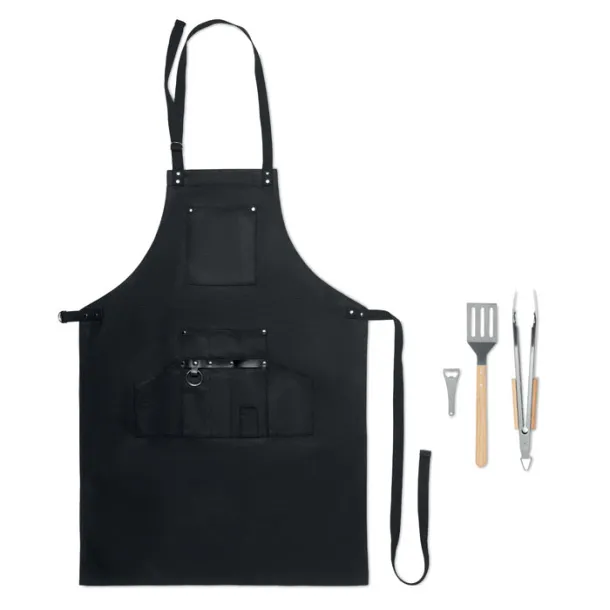 SOUS CHEF Apron BBQ set Black