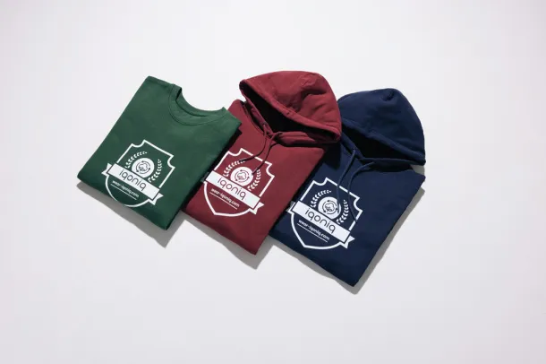  Iqoniq Jasper unisex hoodie od recikliranog pamuka, 340 g/m² - iqoniq navy