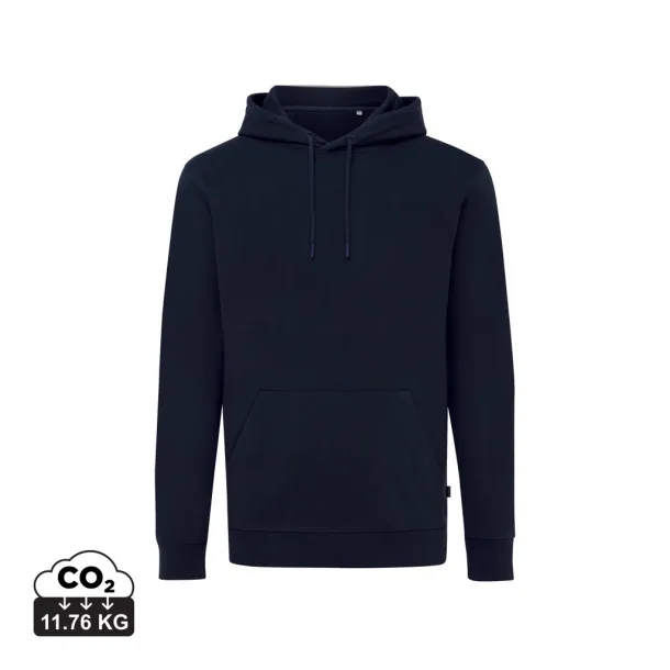  Iqoniq Jasper unisex hoodie od recikliranog pamuka, 340 g/m² - iqoniq navy