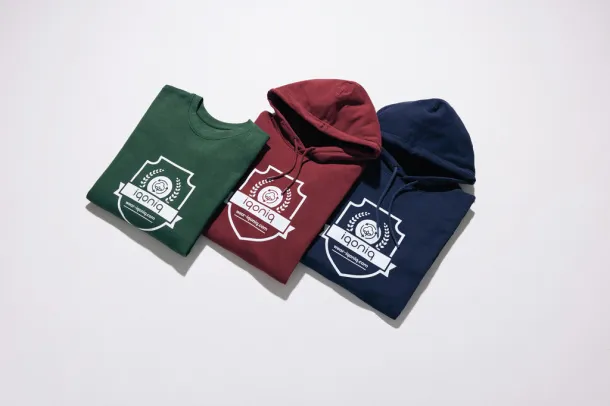 Iqoniq Jasper unisex hoodie od recikliranog pamuka, 340 g/m² - iqoniq navy