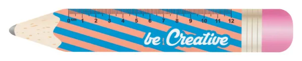 Sharpy 12 12 cm ruler, pencil White