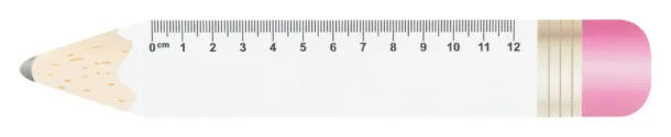 Sharpy 12 12 cm ruler, pencil White