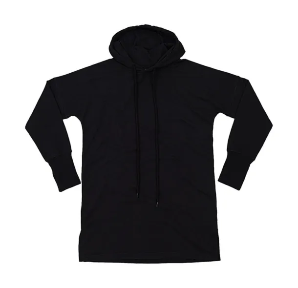  Women's Hoodie Dress - Mantis Black