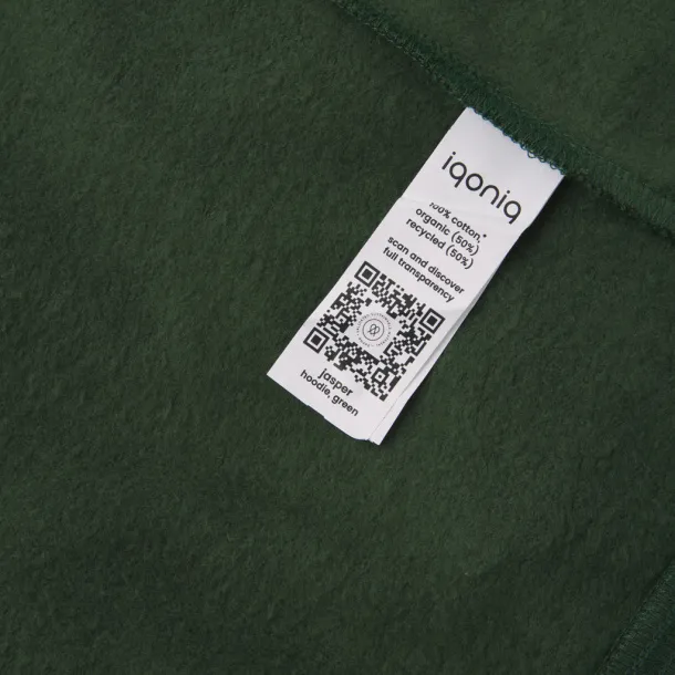  Iqoniq Jasper unisex hoodie od recikliranog pamuka, 340 g/m² - iqoniq 45533C 