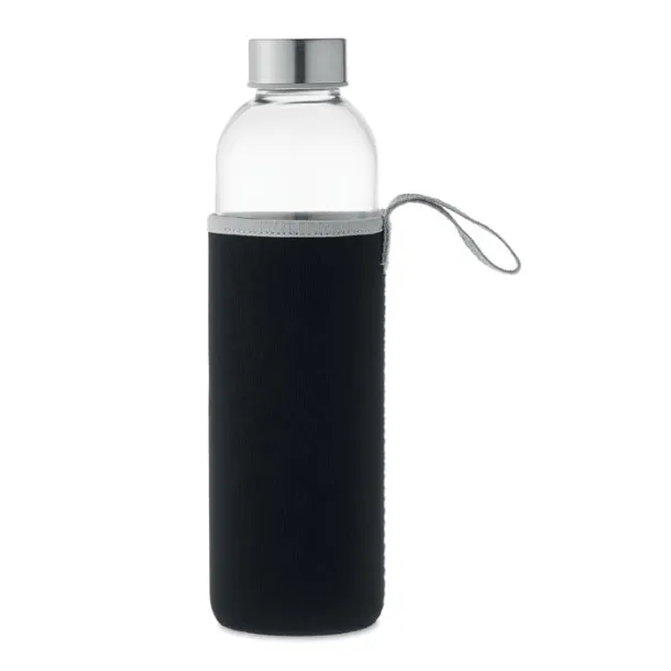 UTAH LARGE Glass bottle in pouch 750ml Black