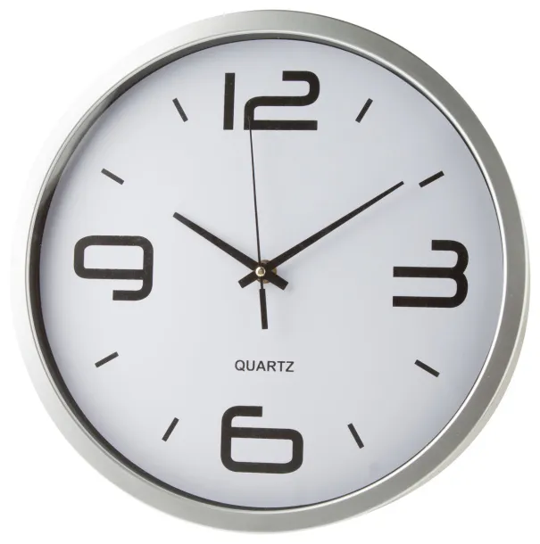 Cronos wall clock White Silver
