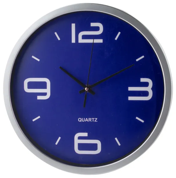 Cronos wall clock Blue Silver