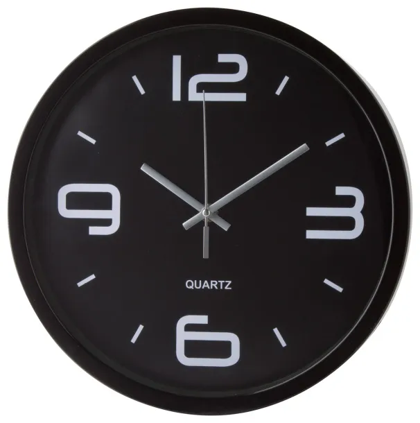 Cronos wall clock Black Silver