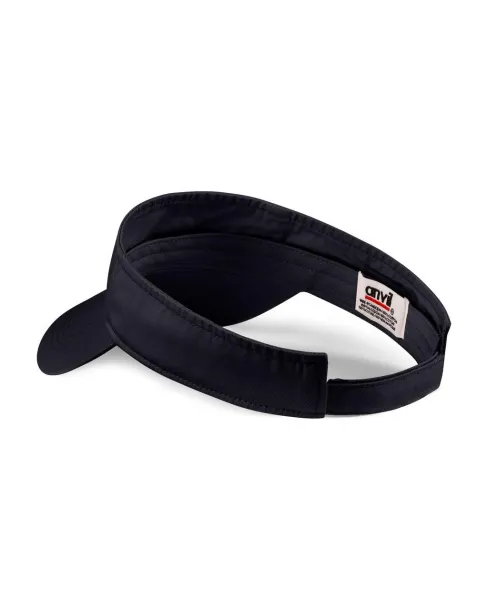  SOLID LOW-PROFILE TWILL VISOR - Anvil Black