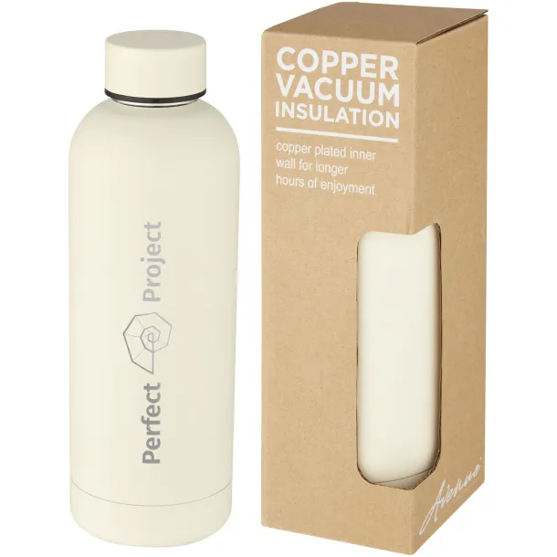 Spring 500 ml copper vacuum insulated bottle Ivory cream