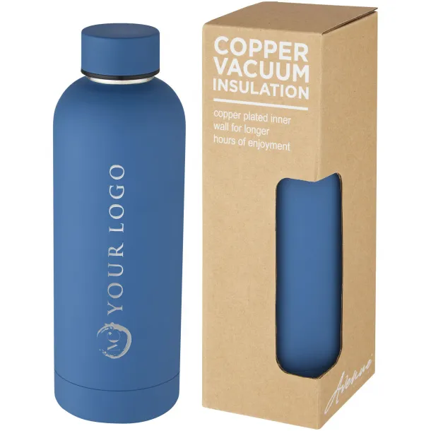 Spring bakrena vakuum izolirana boca 500 ml - Unbranded Tech blue