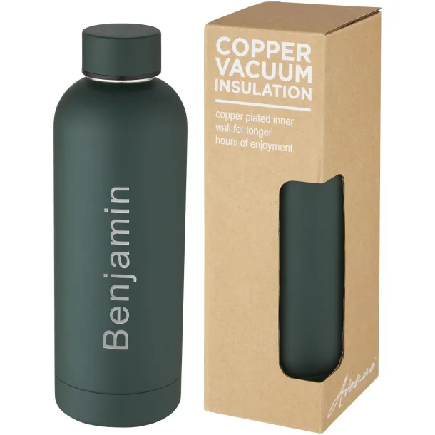 Spring 500 ml copper vacuum insulated bottle Green flash