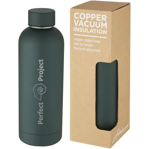 Spring 500 ml copper vacuum insulated bottle Green flash