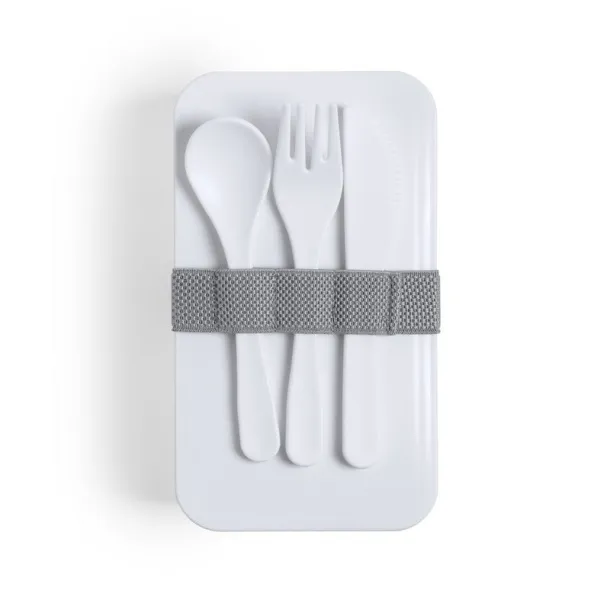  Antibakterijske posude za hranu, 2x700 ml, pribor za jelo white