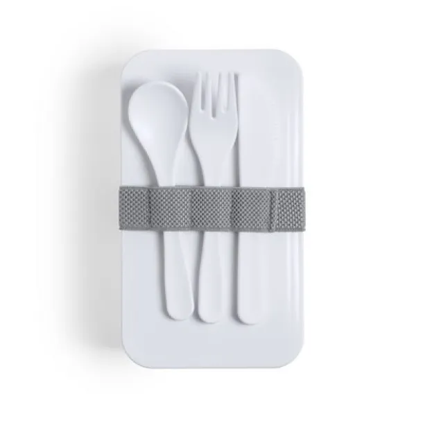  Antibakterijske posude za hranu, 2x700 ml, pribor za jelo white