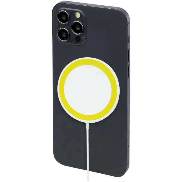 Peak 10W magnetic wireless charging pad - Unbranded Neon yellow